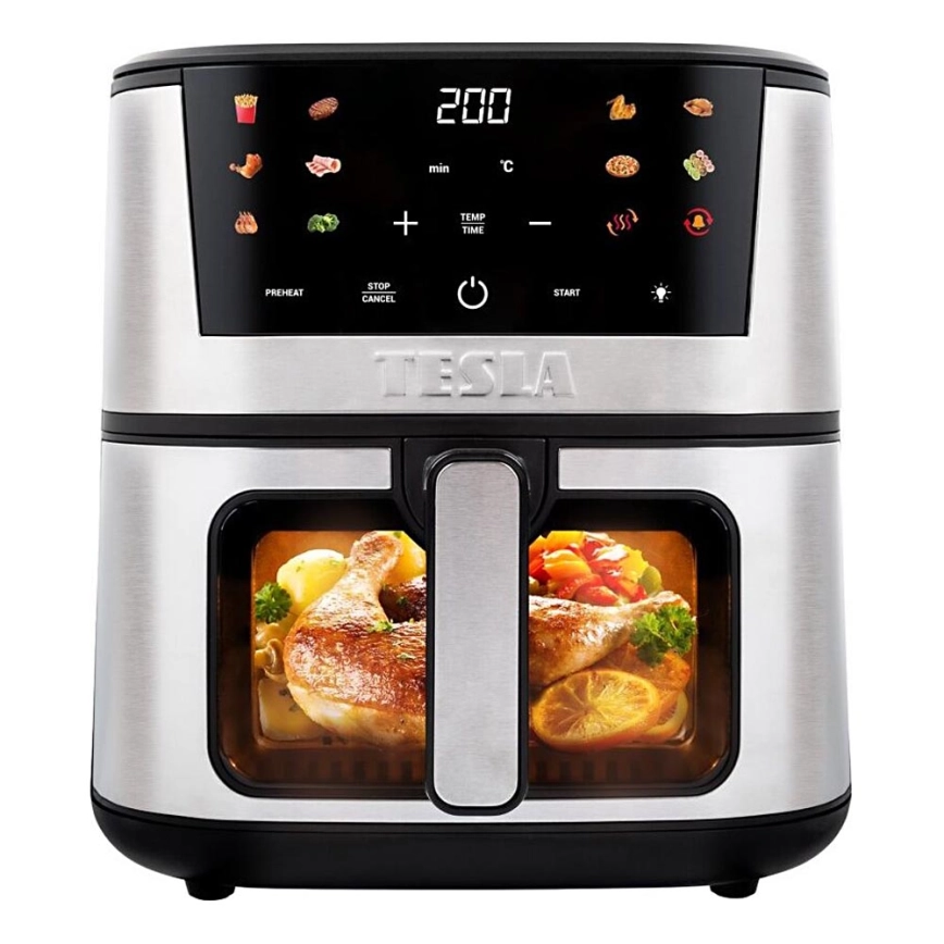 TESLA Electronics AirCook – Multifunktionell digital varmluftsfritös 7 l 1600W/230V