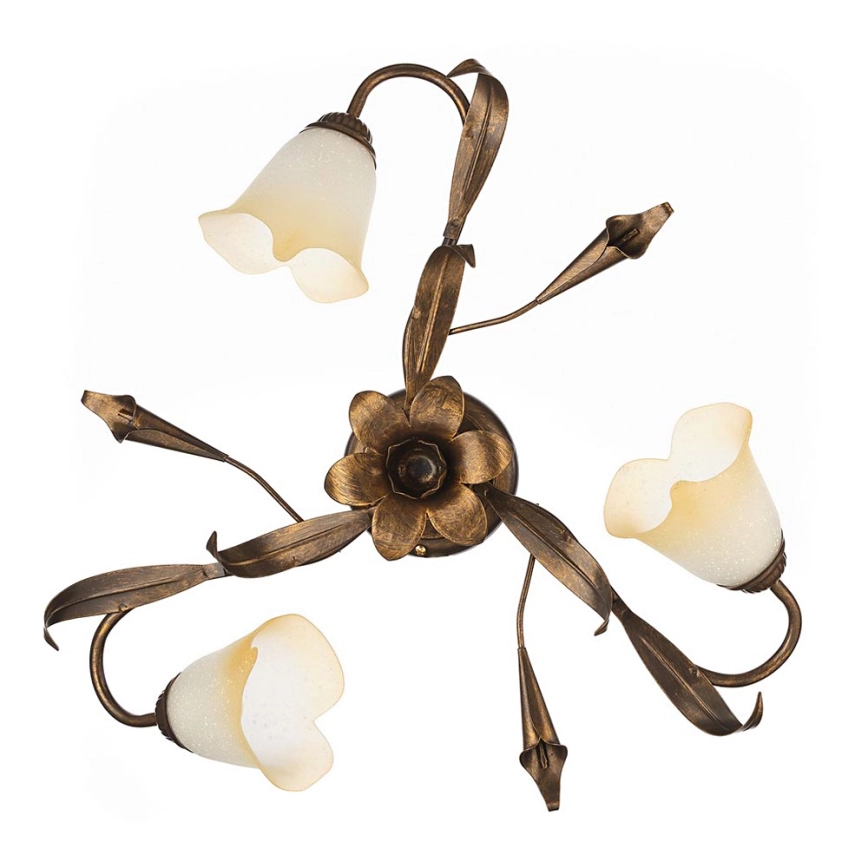 ONLI – Taklampa LUCREZIA 3xE14/6W/230V brons