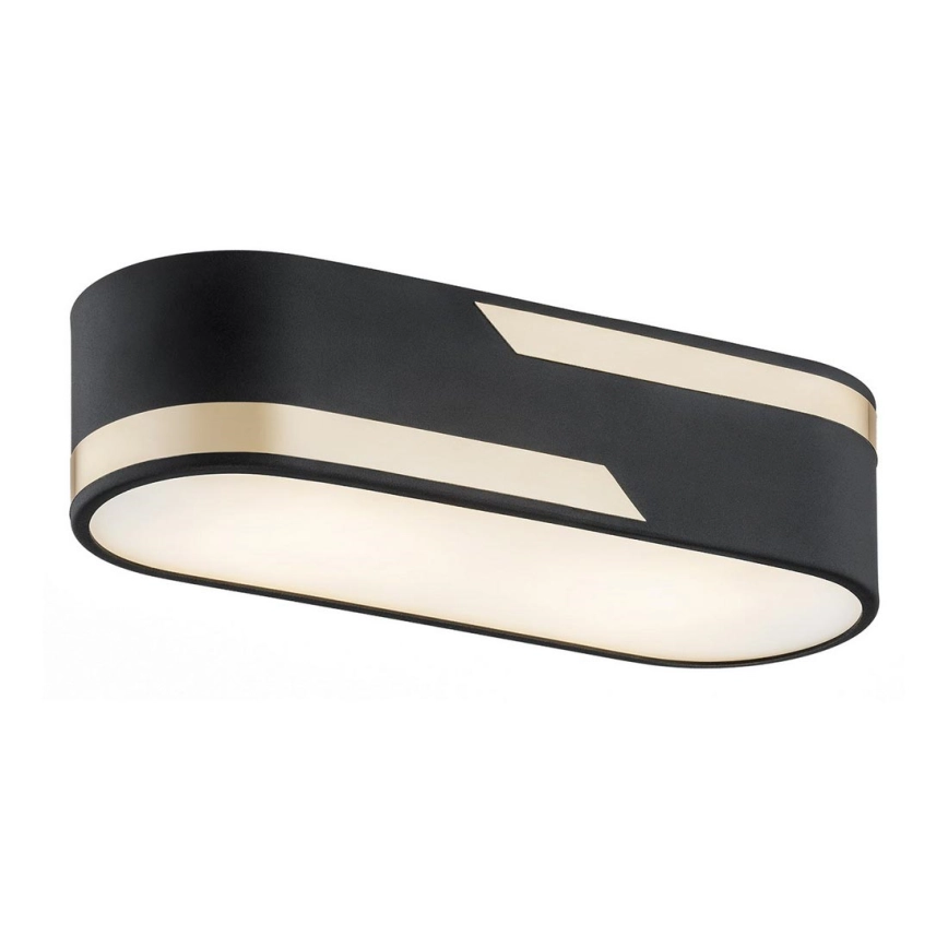 Argon 0904 – Taklampa TONI 2xE27/15W/230V svart/guld