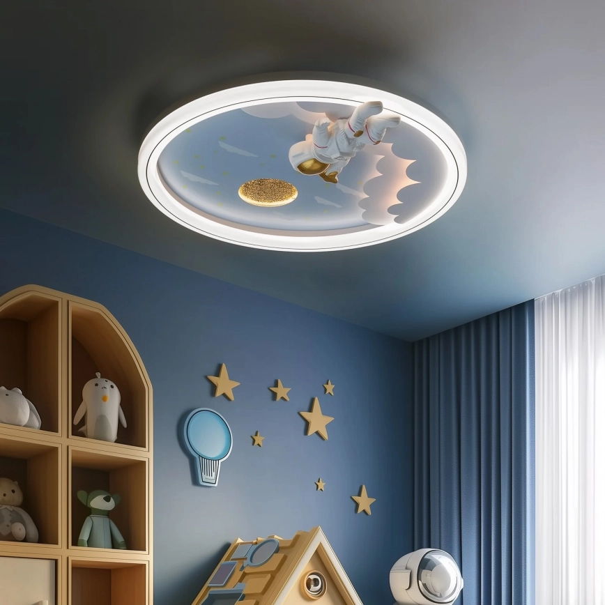Zuma Line – LED Ljusreglerad dětské Taklampa LED/42W/230V 3000/5700K astronaut
