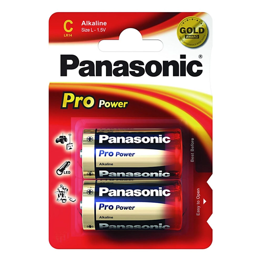 Panasonic LR14 PPG – 2st Alkaliska batterier C Pro Power 1.5V
