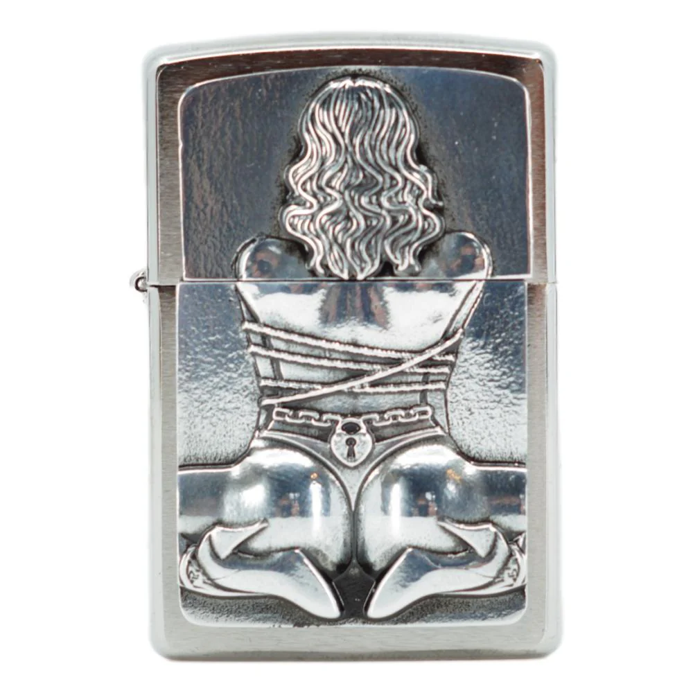 Zippo lättare bondage flicka