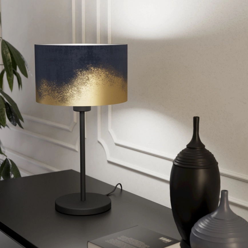 Eglo 39975 – Bordslampa CASUARITA 1xE27/40W/230V blå/guld