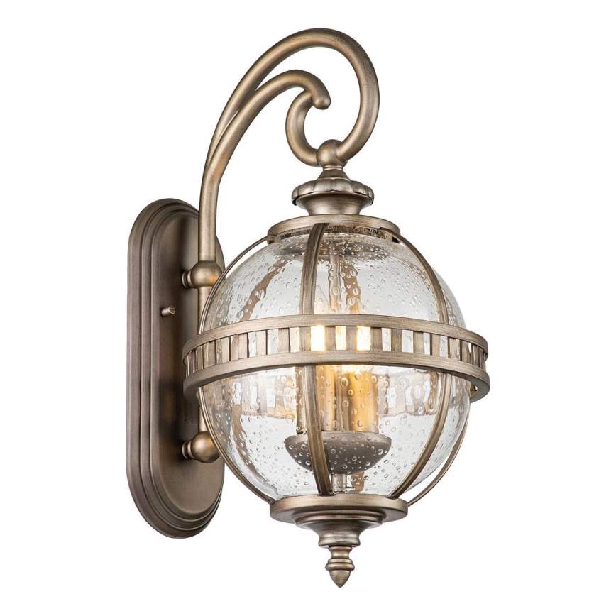 Kichler – Vägglampa för utomhusbruk HALLERON 2xE14/40W/230V IP44