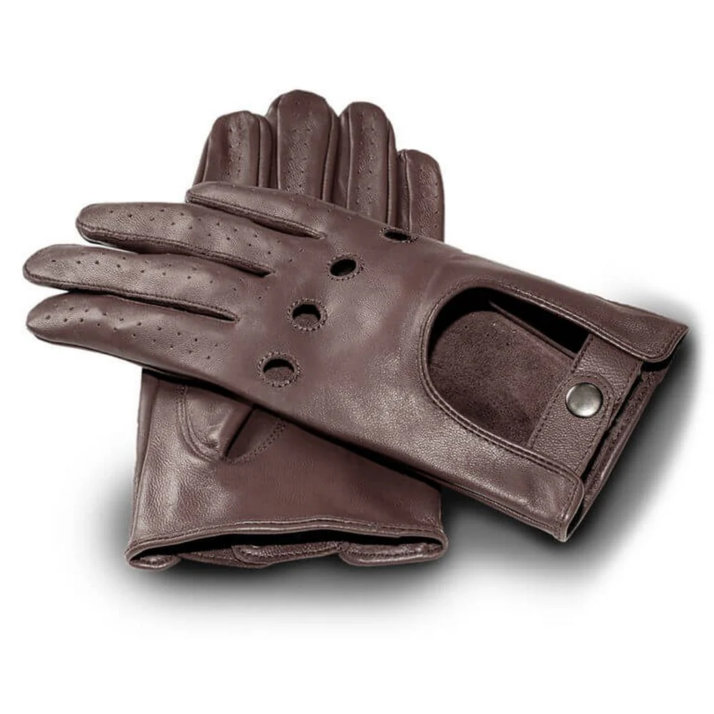 James Hawk Leather Driving Gloves – Brown