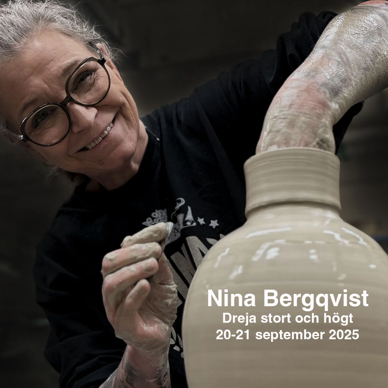 Dreja stort och högt med Nina Bergqvist – 20-21 september 2025
