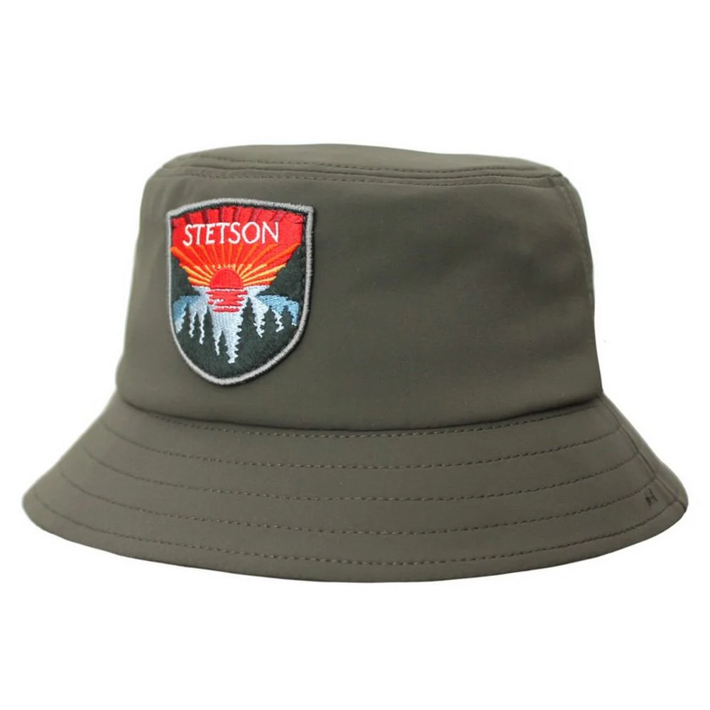 Stetson Sunset Jersey Bucket Hat – Olive