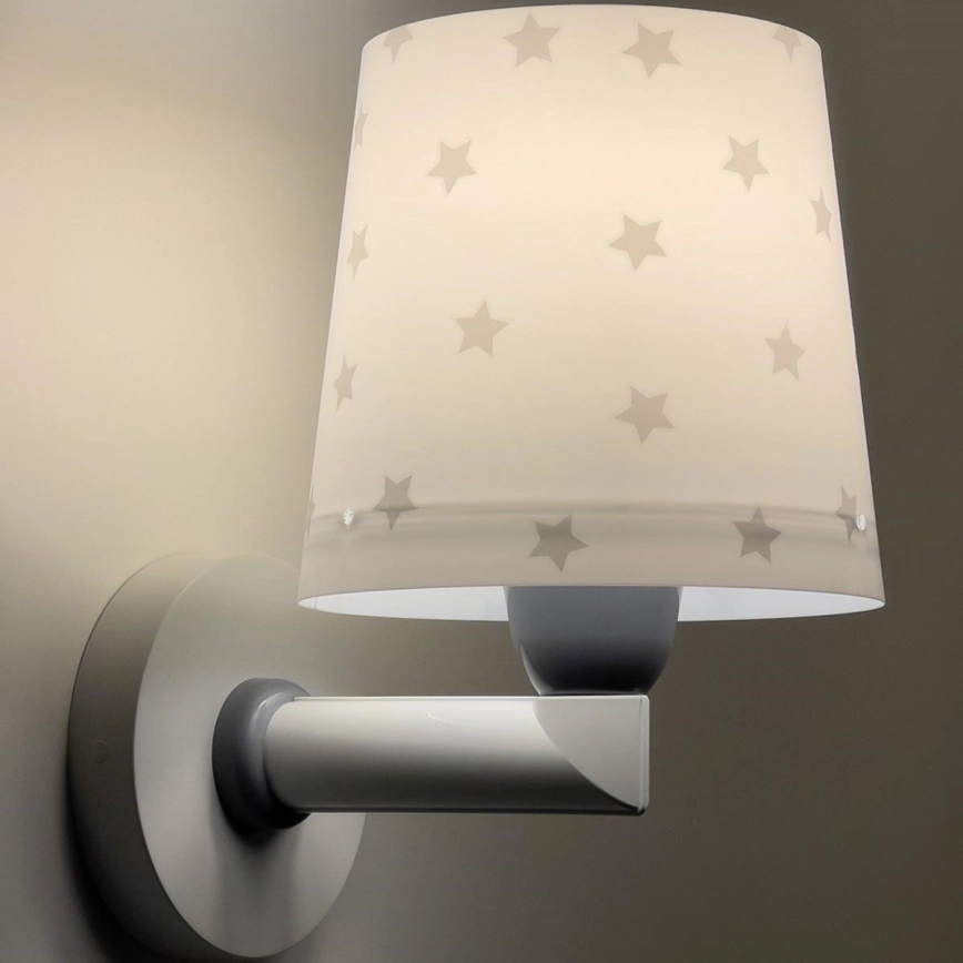 Dalber 82219B – Vägglampa för barn  STAR LIGHT 1xE27/60W/230V vit