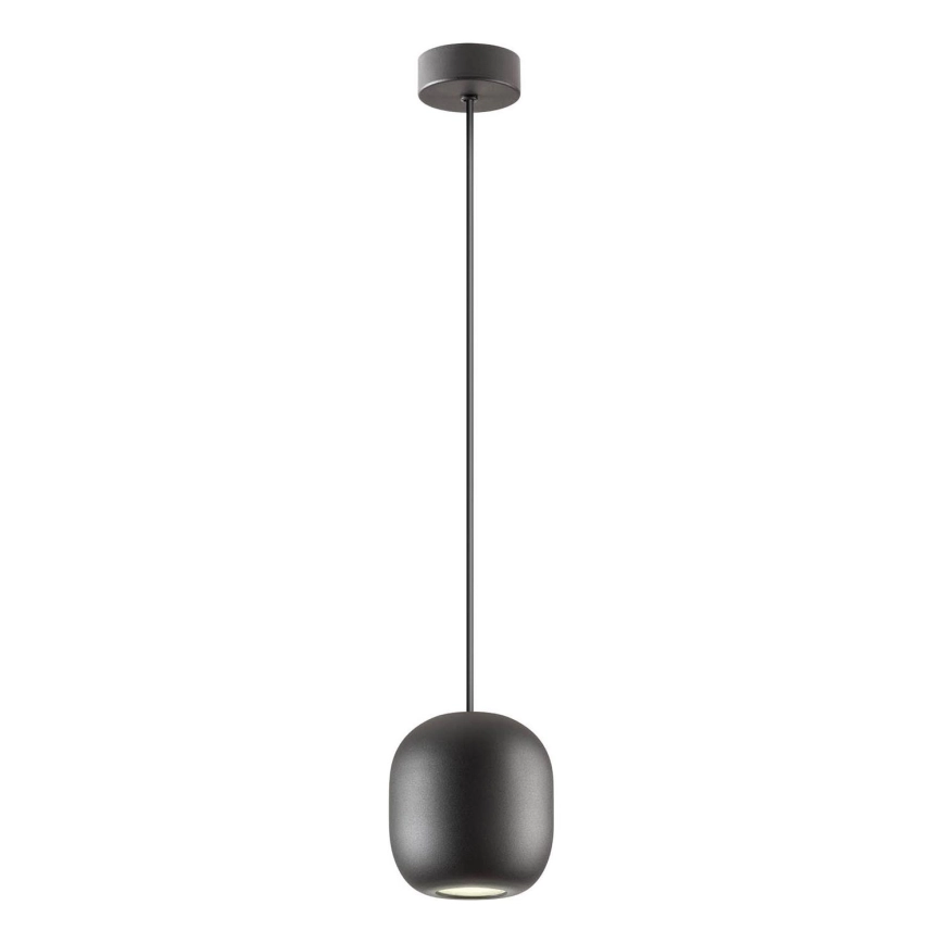 Redo 01-3477 – Ljuskrona med textilsladd BOOM 1xGU10/10W/230V diameter 12 cm svart