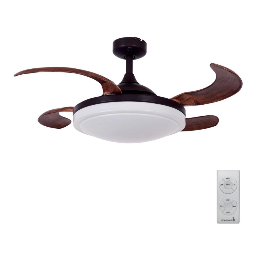 FANAWAY 512120 – Takfläkt EVORA 2xE27/15W/230V + fjärrkontroll