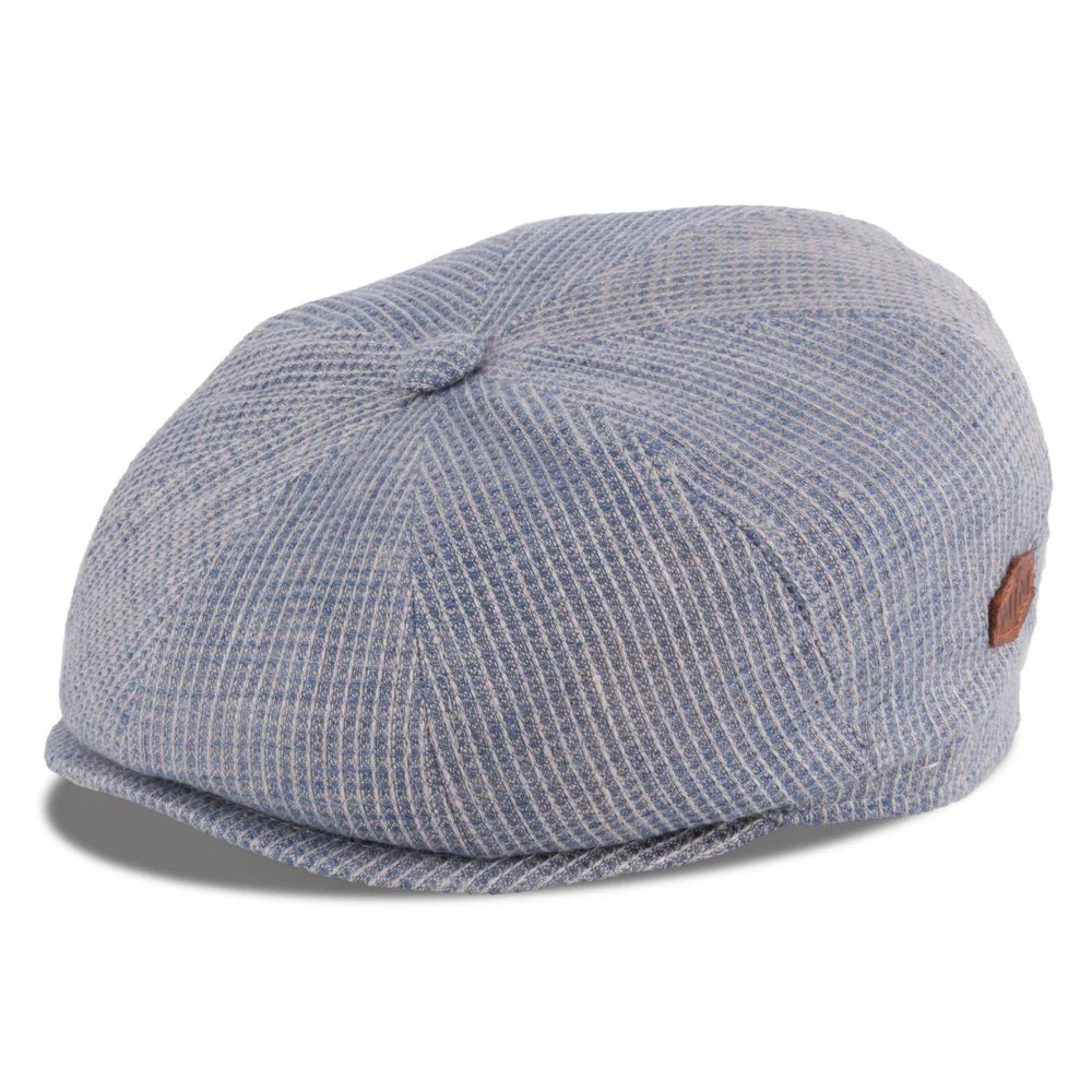 MJM Montreal Newsboy Flat Cap – Ekologisk hampa Ljusblå