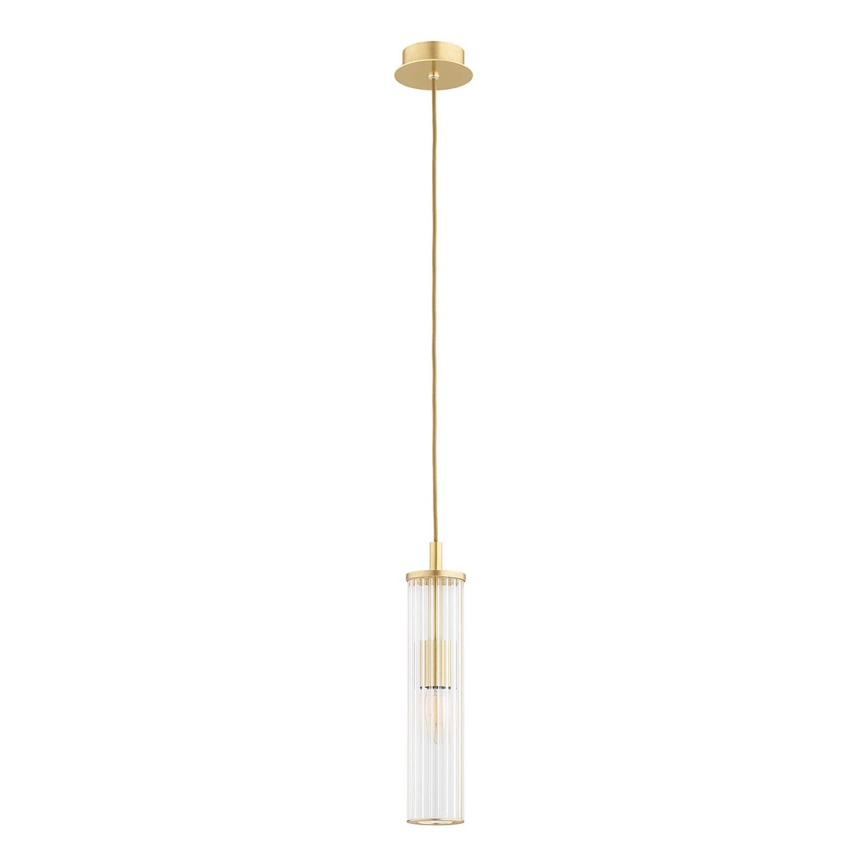 Argon 8489 – Ljuskrona med textilsladd HAMPTON 1xE14/7W/230V guld