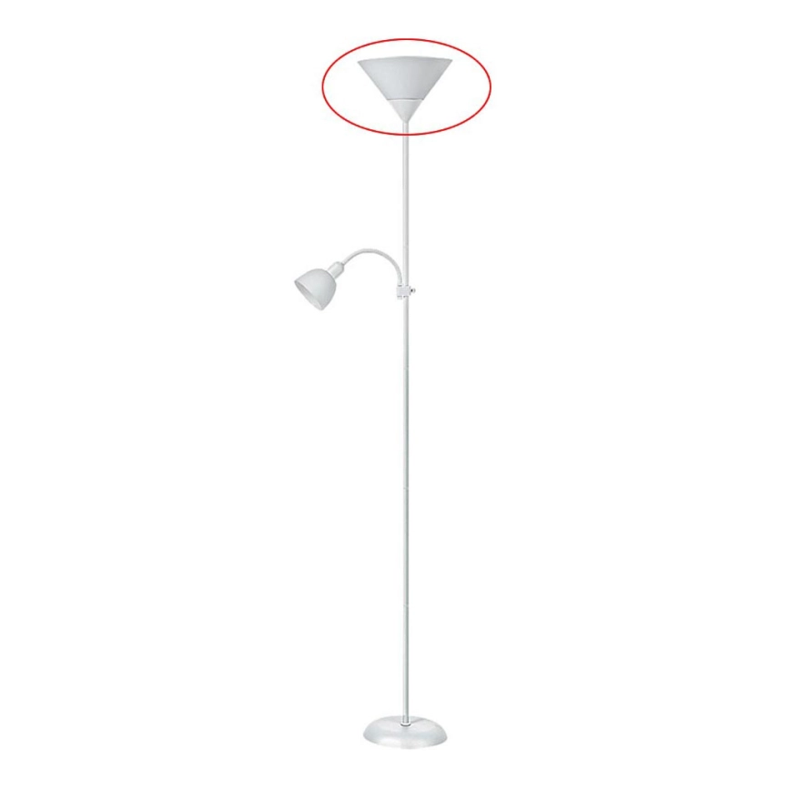 Rabalux – Reservskärm för golvlampa ACTION E27 stor vit
