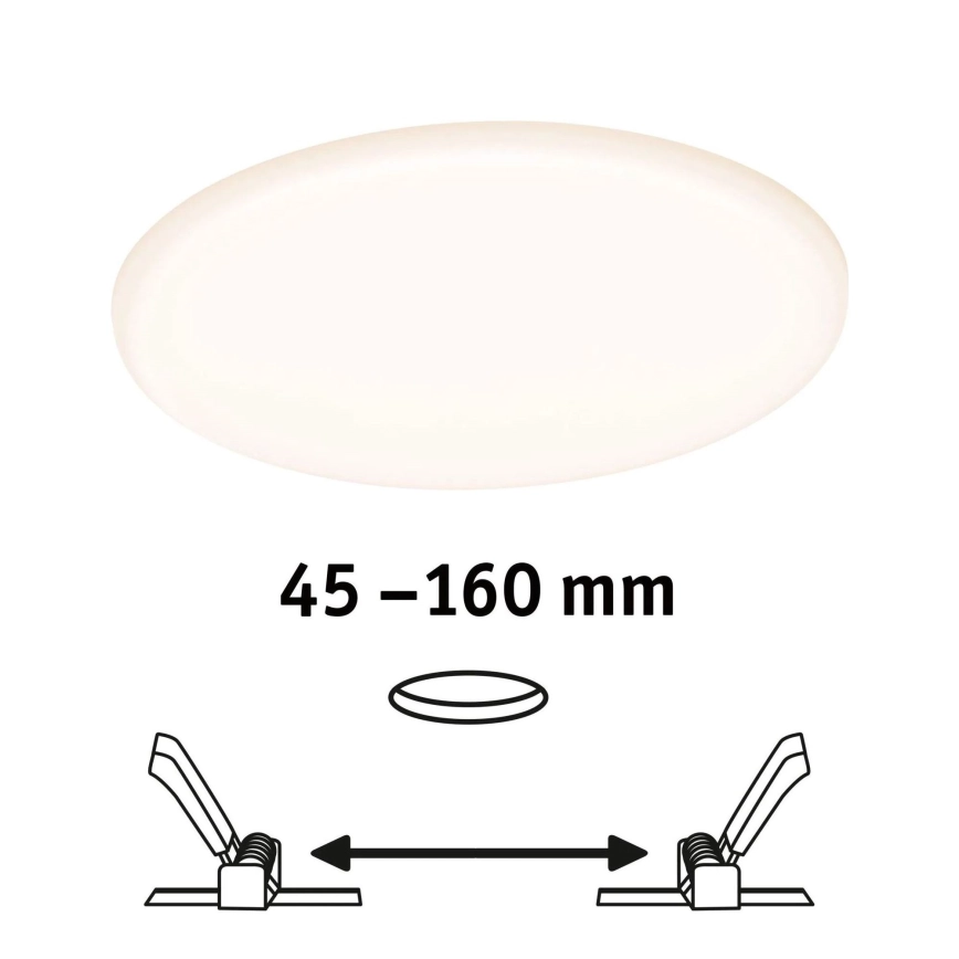 Paulmann 92389 – LED/17W IP44 infälld Badrumbelysning VARIFIT 230V