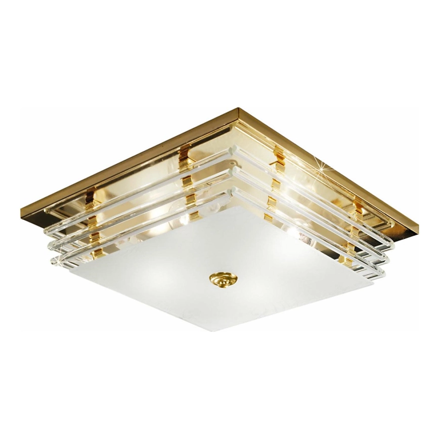 Kolarz 0342.14.3 – Taklampa ONTARIO 4xE27/60W/230V 24K guld