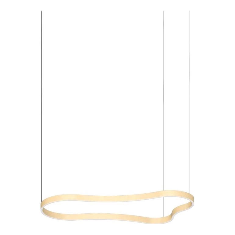 Ideal Lux – LED ljuskrona med textilsladd WAVES LED/45W/230V CRI 90 mässing