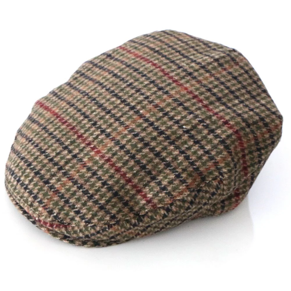 Celtic Ore Original Tweed Cap Brown Houndstooth
