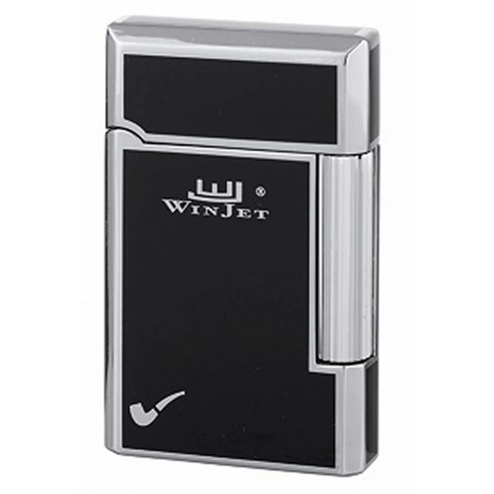 Winjet Premium Flint Pipe Lighter Black