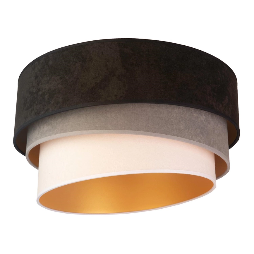 Duolla – Taklampa DEVON 1xE27/40W/230V diameter 45 cm svart/grå/beige
