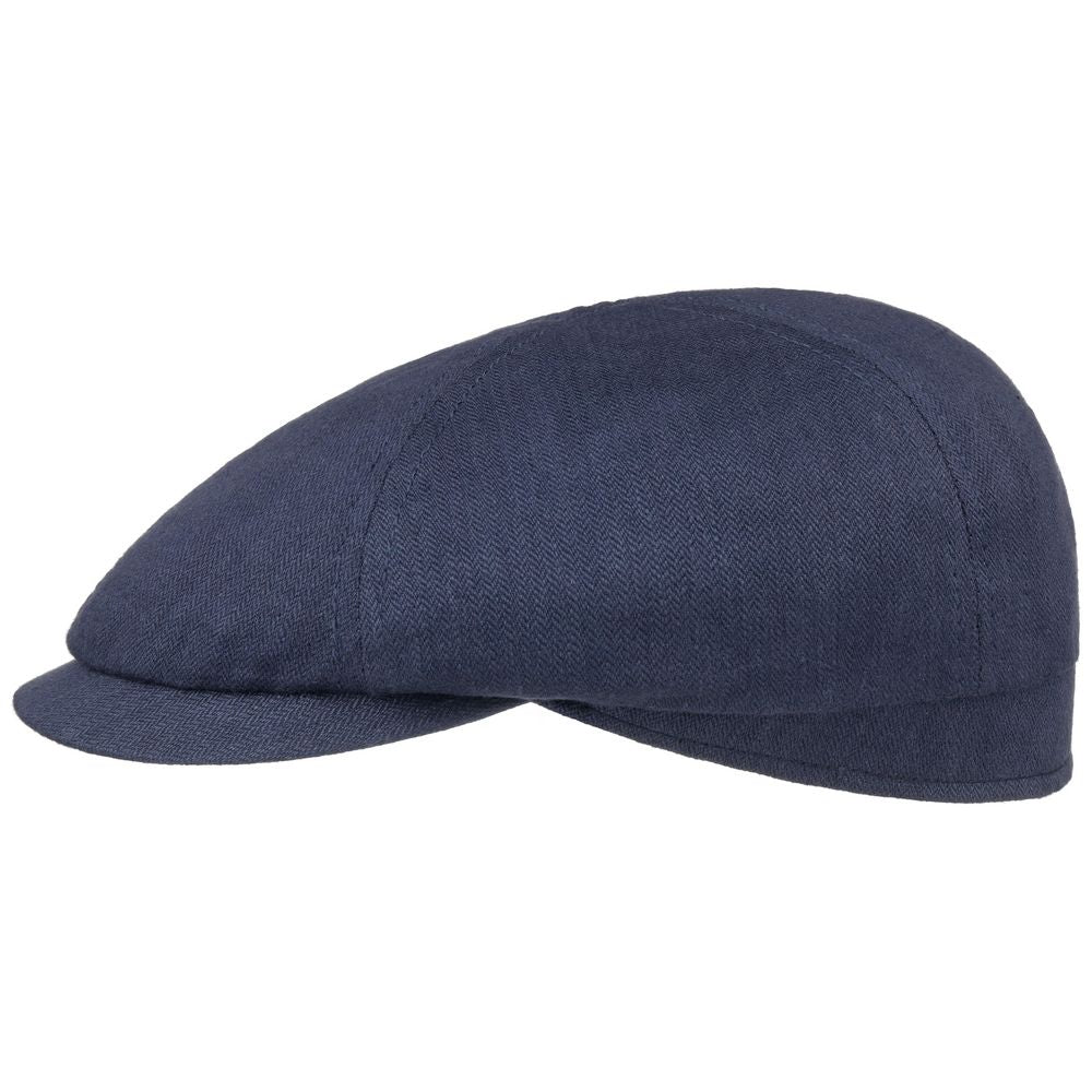Stetson 6 -Panel Cap Linen – Blue Herring Bone