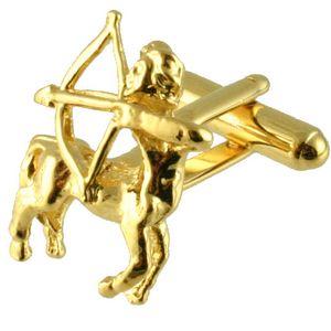Manschettknappar stjärnteckenskytt – guld