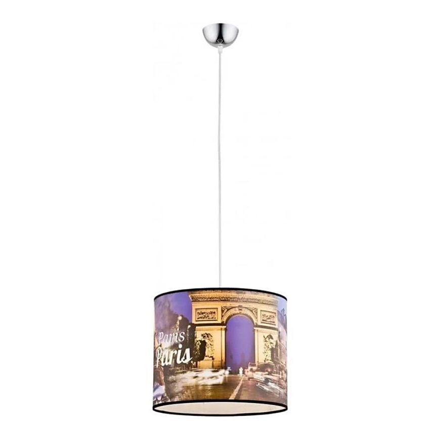 Argon 3334 – Ljuskrona med textilsladd CITY 1xE27/15W/230V