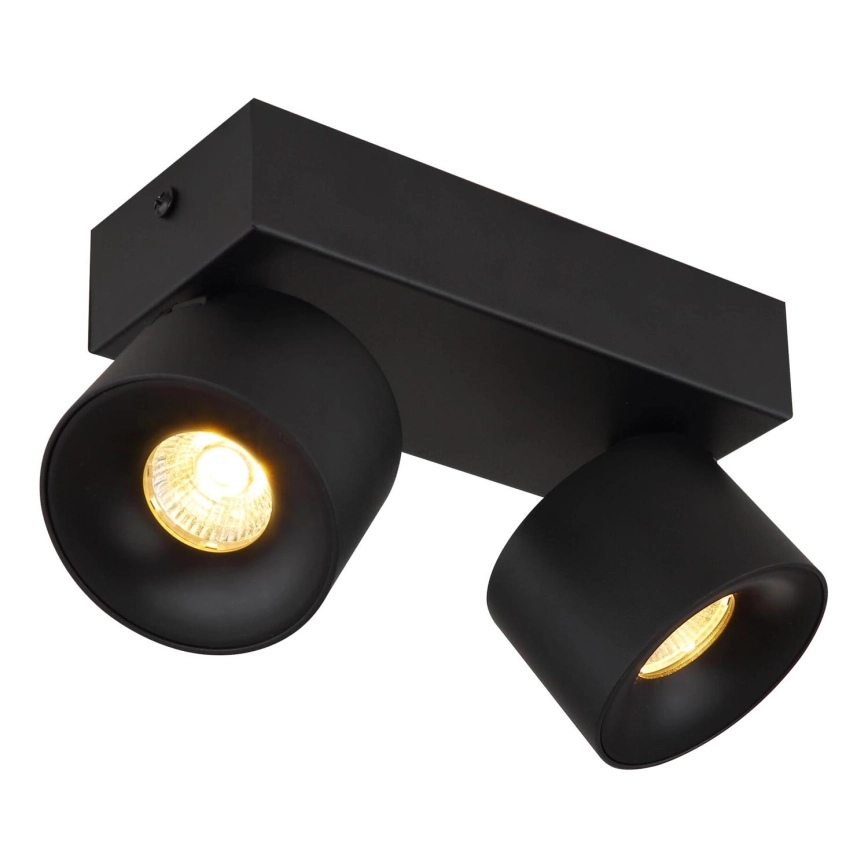Globo – LED spotlight 2xLED/6W/230V svart