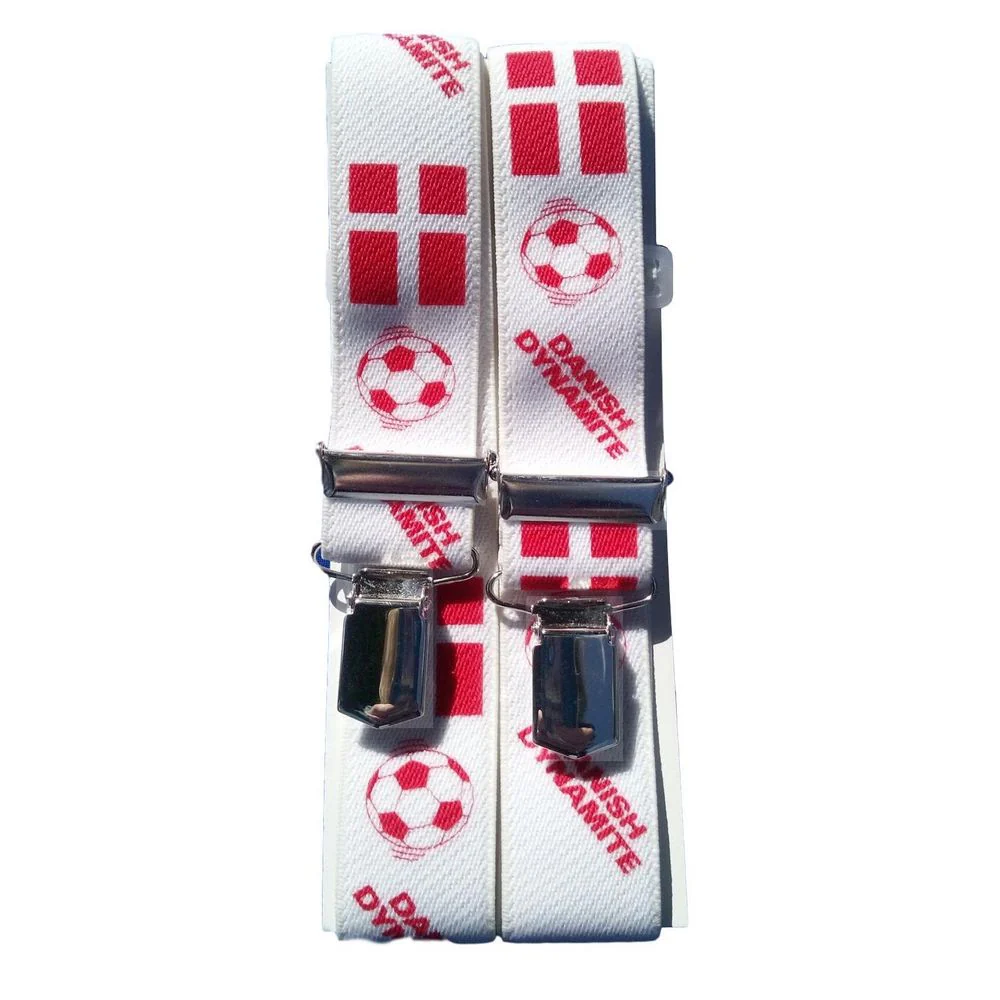 Röd vit em danska dynamit fotbollssele