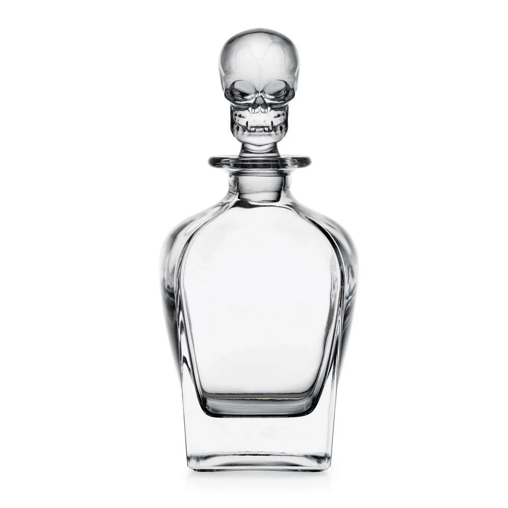Skullary Whisky Decanter – Glaskaraff med dödens huvud