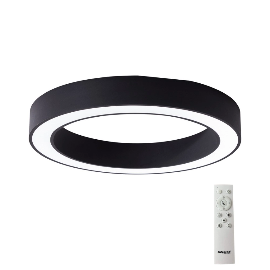 Azzardo AZ5035 – LED Dimbar taklampa MARCO LED/60W/230V svart + fjärrkontroll