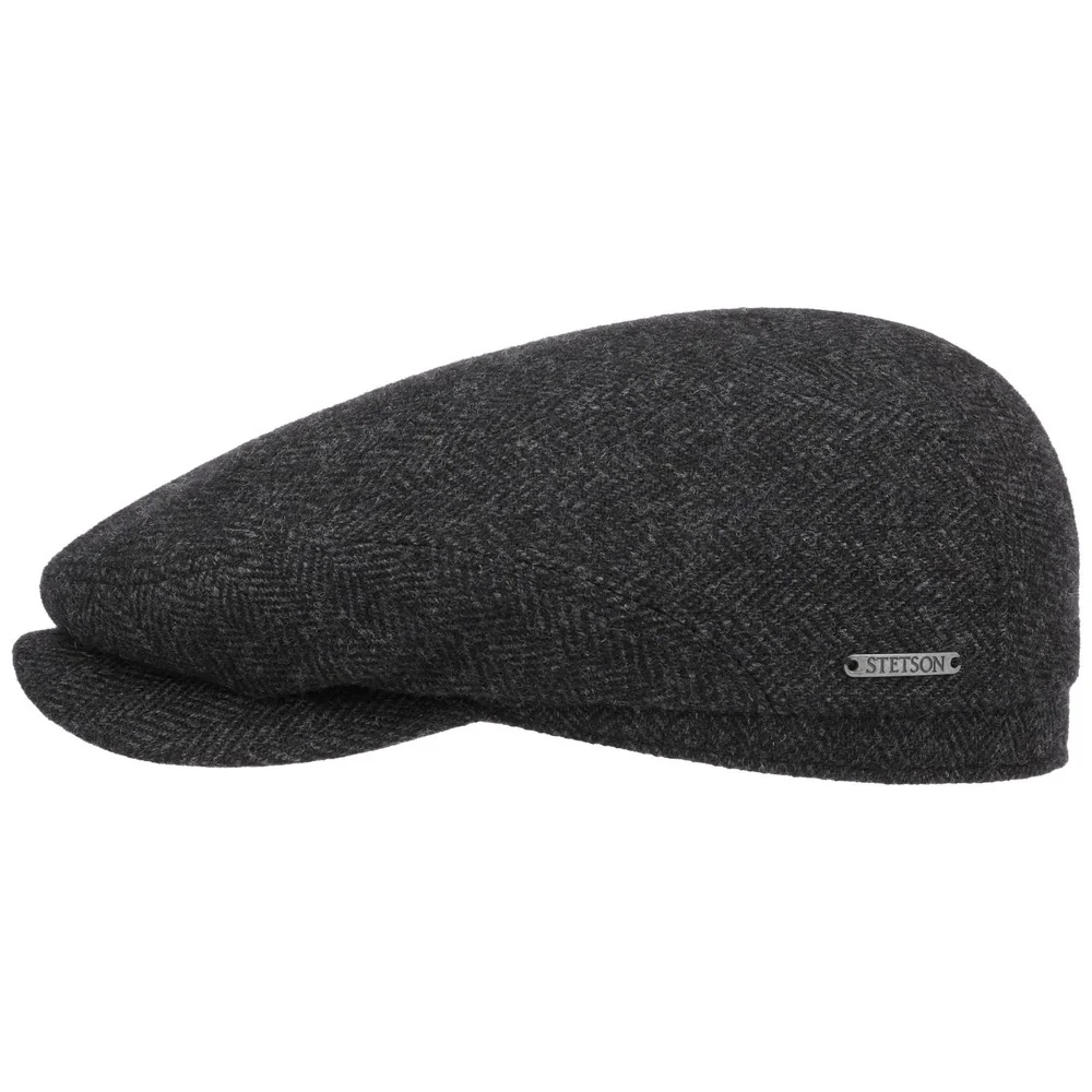 Stetson Driver Cap Ull Fiskben Mörkgrå