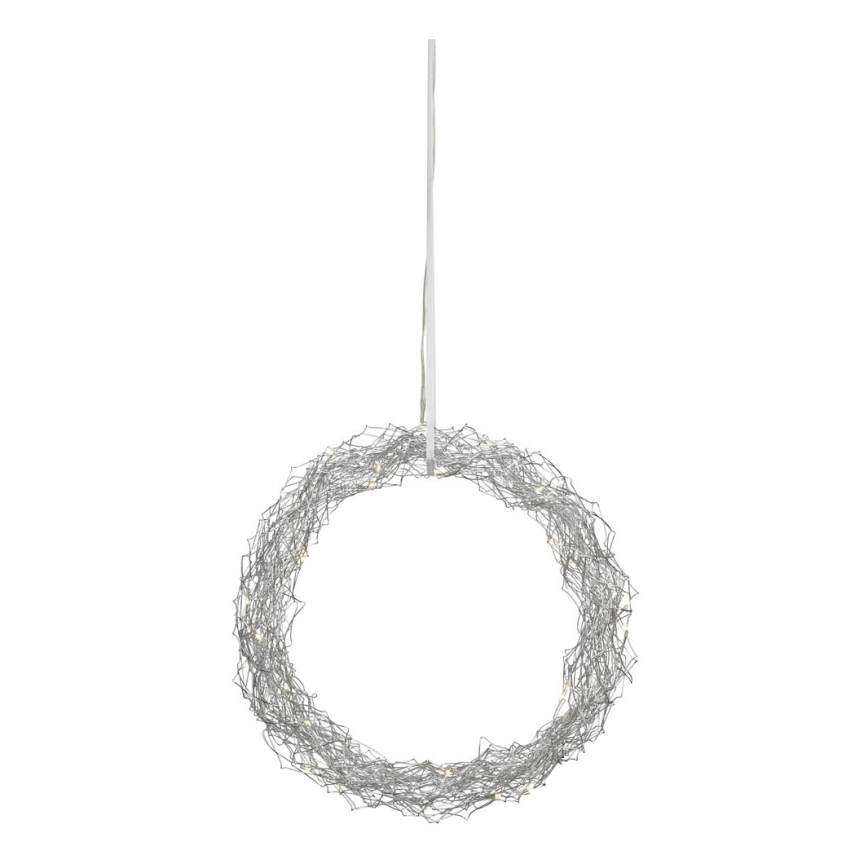Markslöjd 703442 – LED Juldekoration JULLE 30xLED/0,03W/3xAA silver