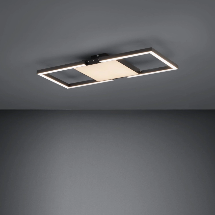 Eglo – LED Dimbar taklampa LED/26,2W/230V 2700-6500K svart + fjärrkontroll