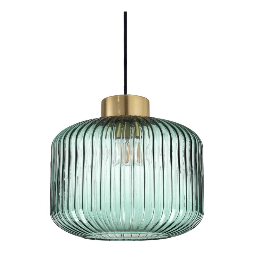 Ideal Lux – Ljuskrona med textilsladd MINT 1xE27/60W/230V diameter 24 cm grön