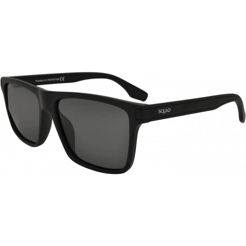 Squad Classic Square UV400 Polarized Solglasögon – Svart