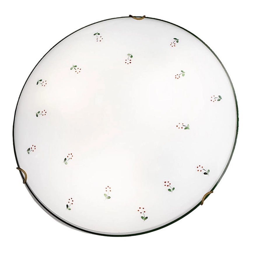 Kolarz 731.13.4.70 – Taklampa NONNA 3xE27/60W/230V diameter 50 cm grön