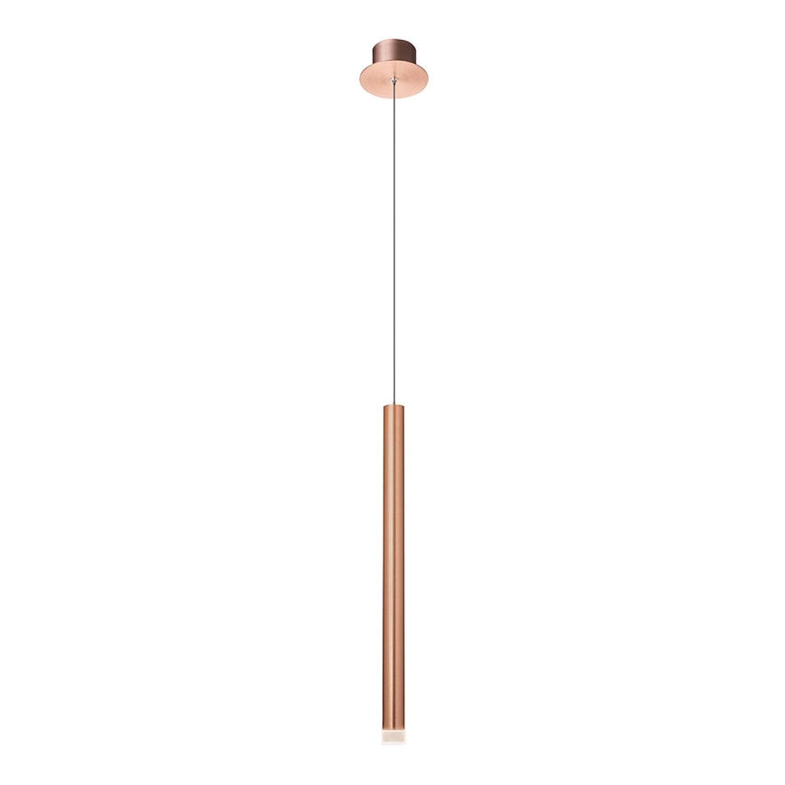 Redo 01-2044 – LED ljuskrona med textilsladd MADISON LED/4W/230V koppar