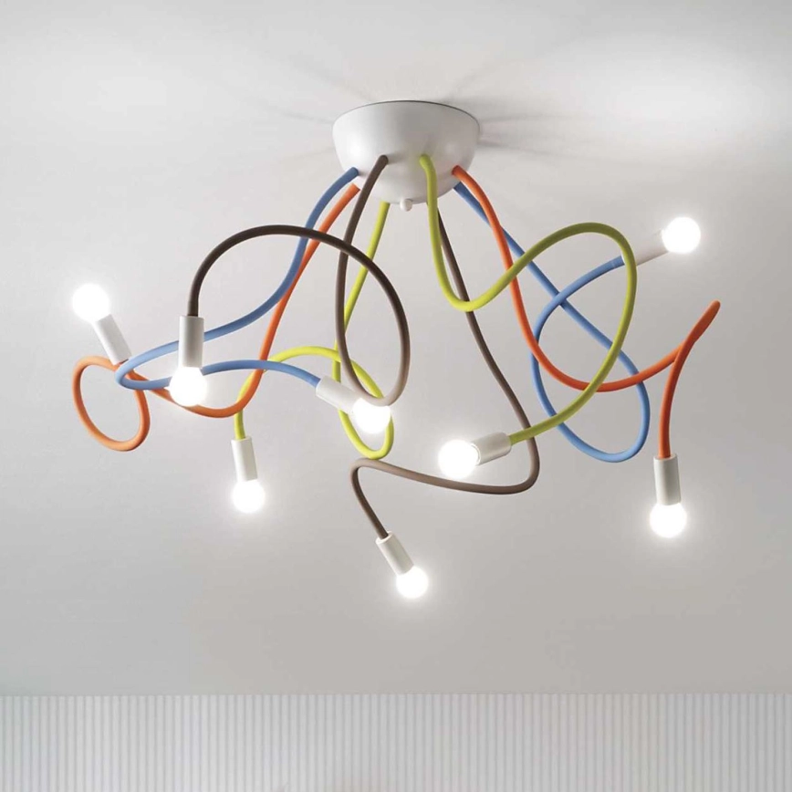 Ideal Lux – Pendelkrona MULTIFLEX 8xE14/28W/230V