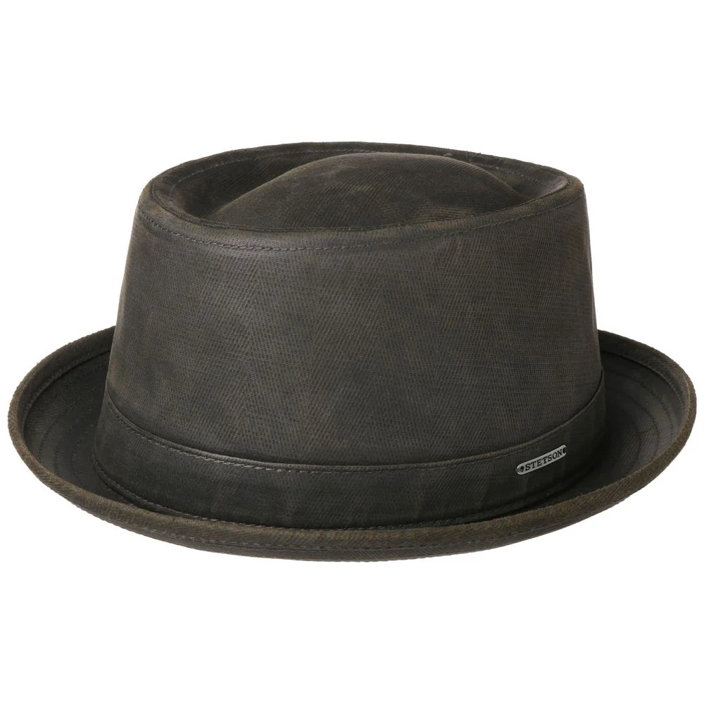 Stetson Porkpie CO/PES Deep Grey Black- S (55 cm)
