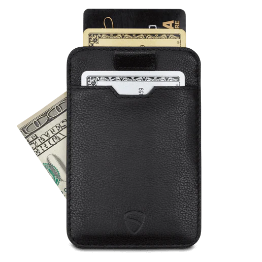 Vaultskin Chelsea Card Holder – Black Minimalist Purse