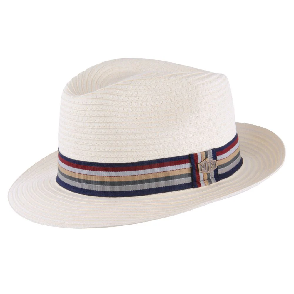 MJM Matti – Toyo Trilby halmhatt Vit – S (56 cm)
