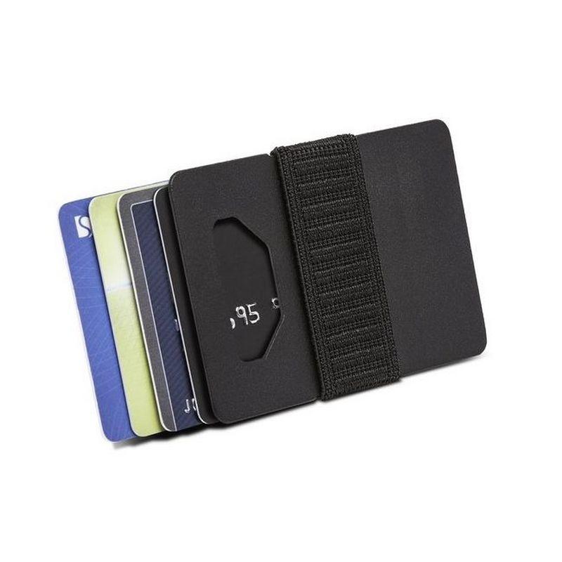 Spine Wallet Titanium Cardholder & Money Clips Black