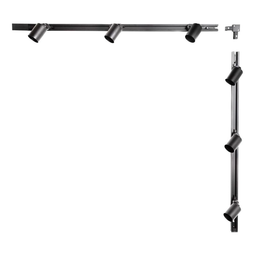 Zuma Line – Spotbelysning för skensystem 6xGU10/10W/230V svart + skentillbehör