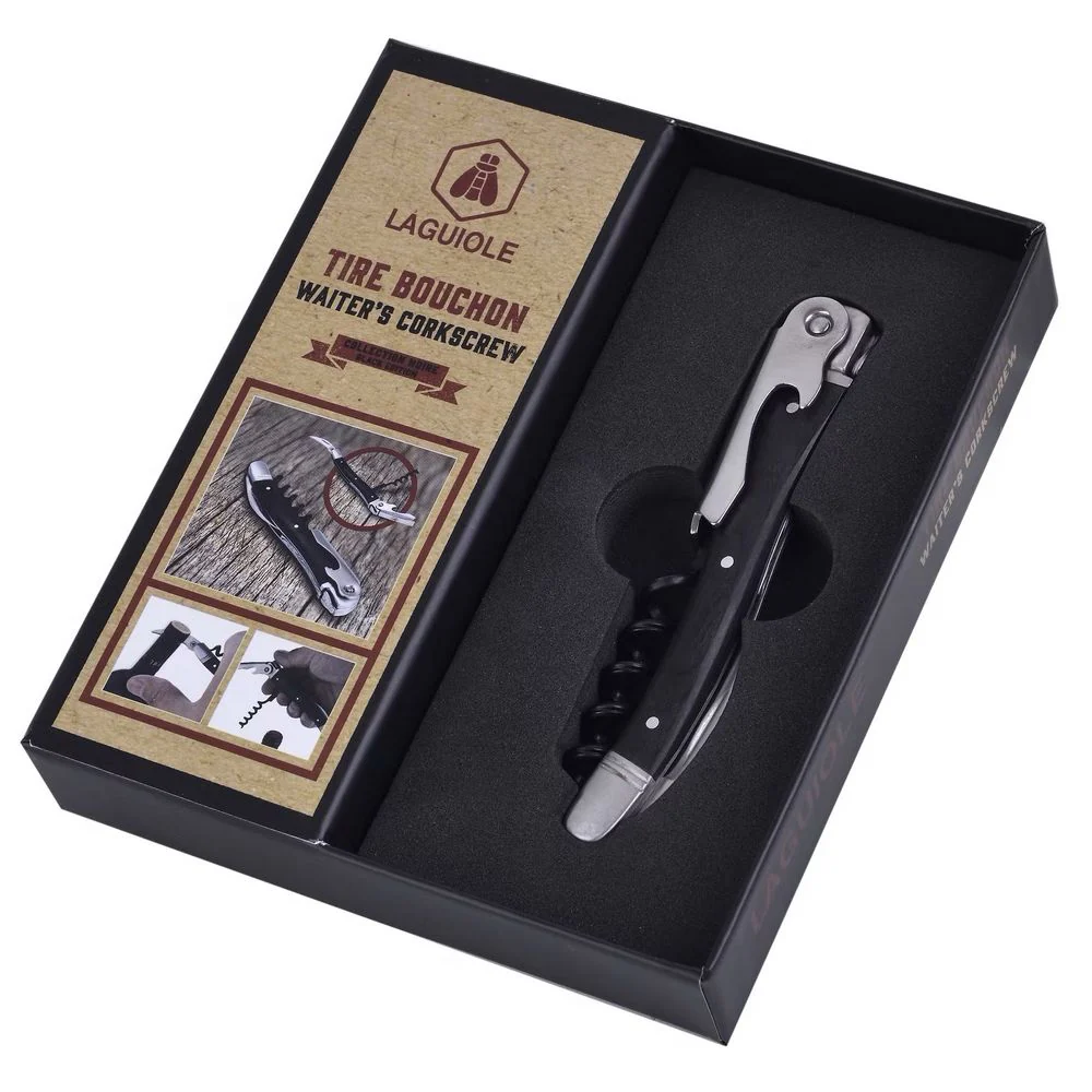 Laguiole Black Edition Servering Korkskruv