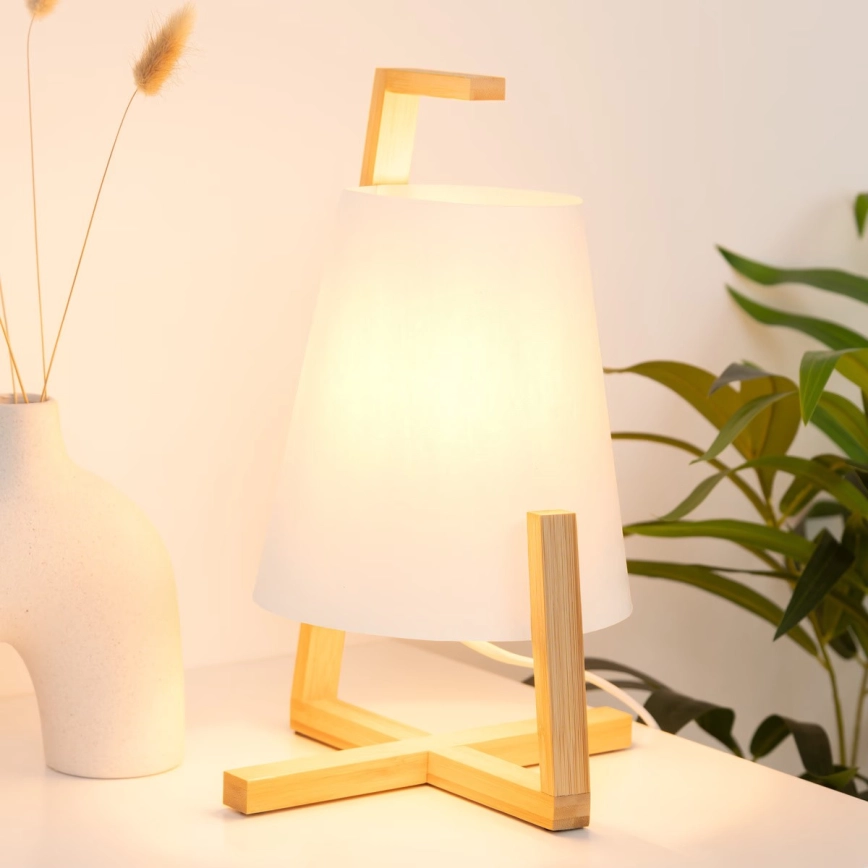 Atmosphera – Bordslampa GONG 1xE14/40W/230V bambu