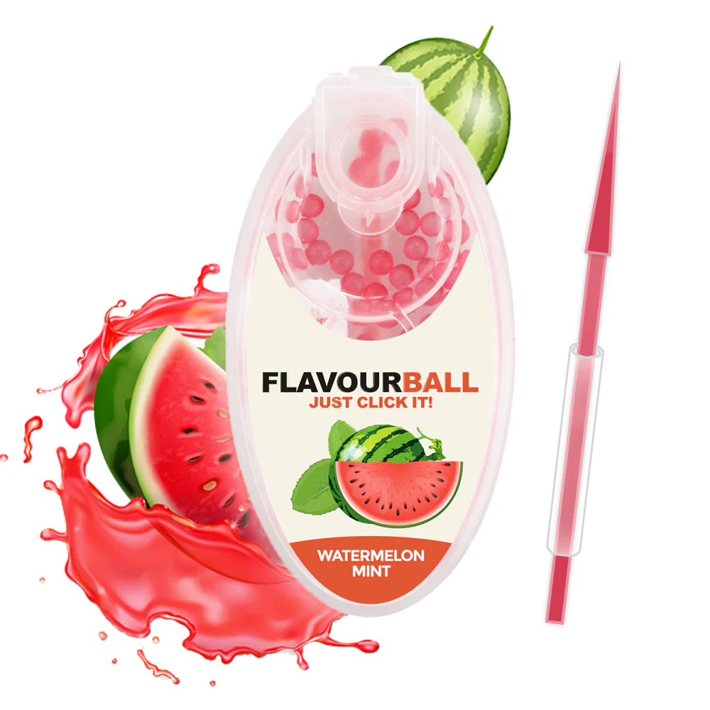 100 st coola vattenmelon smakbollar i pod