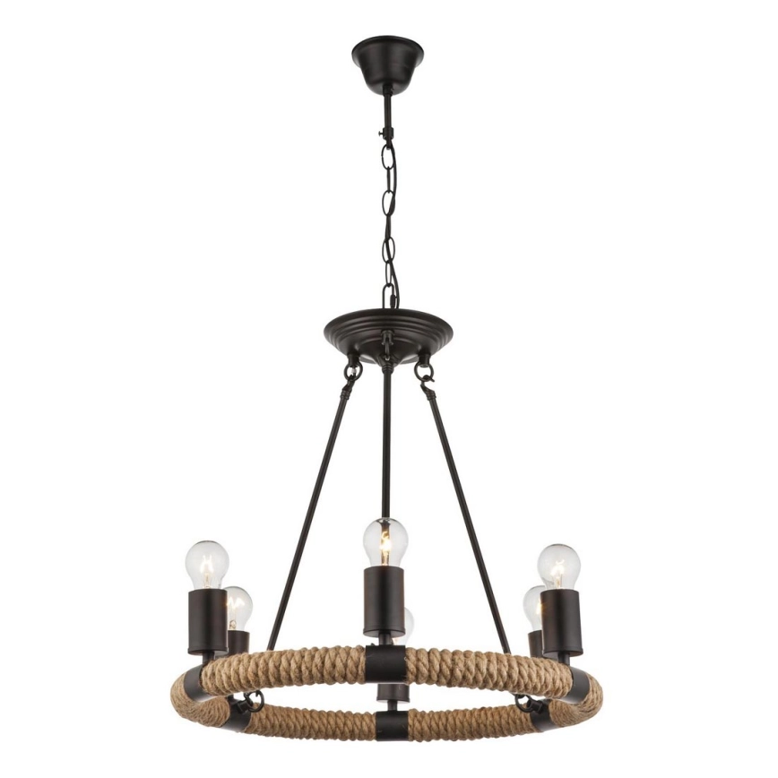 Globo 69029-6 – Ljuskrona med kedja ULLEU 6xE27/40W/230V