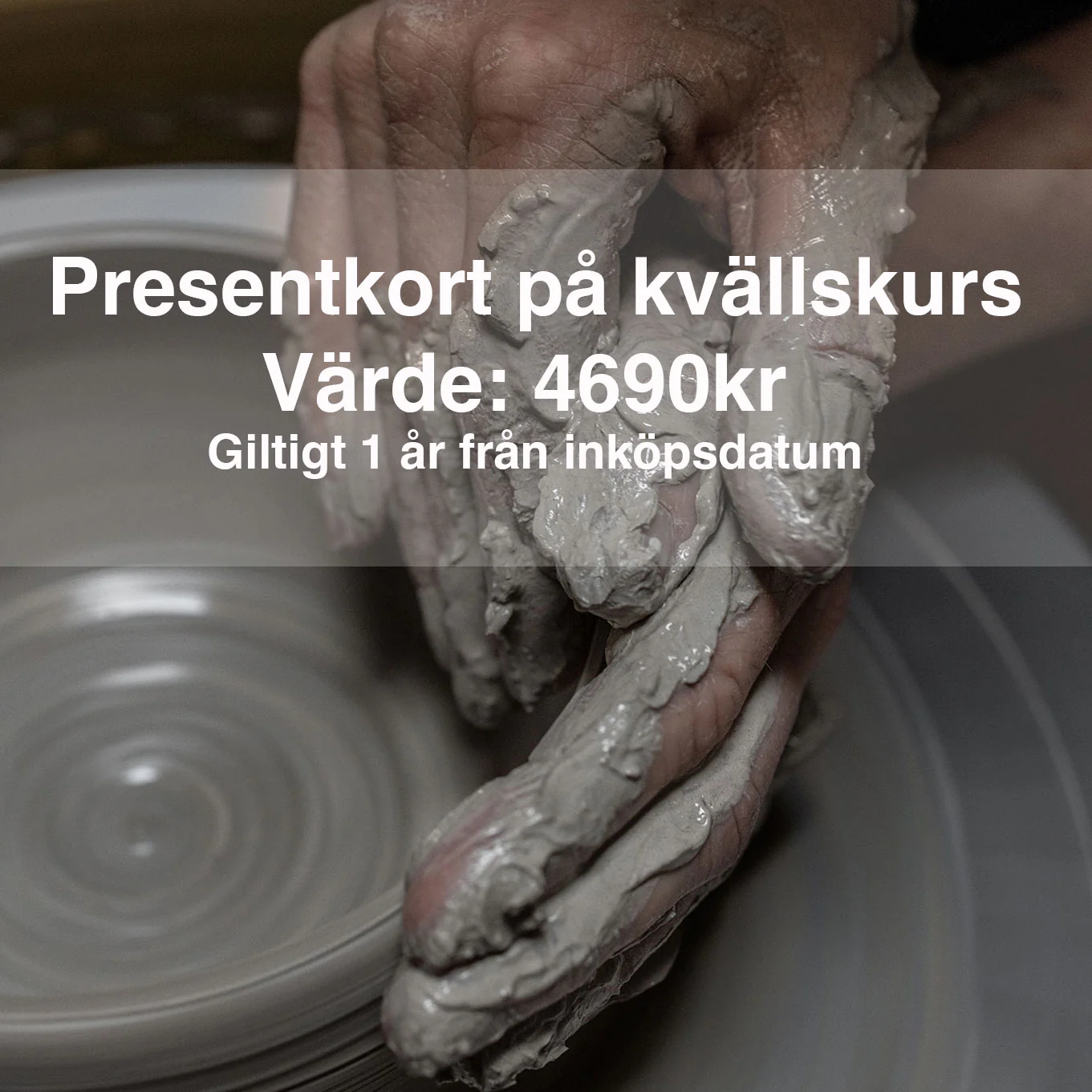 Presentkort på drejkurs – Kvällskurs 7 veckor 2026
