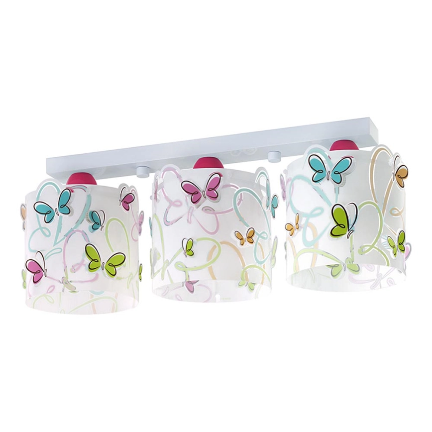 Dalber D-62143 – Barn Takbelysning BUTTERFLY 3xE27/60W/230V