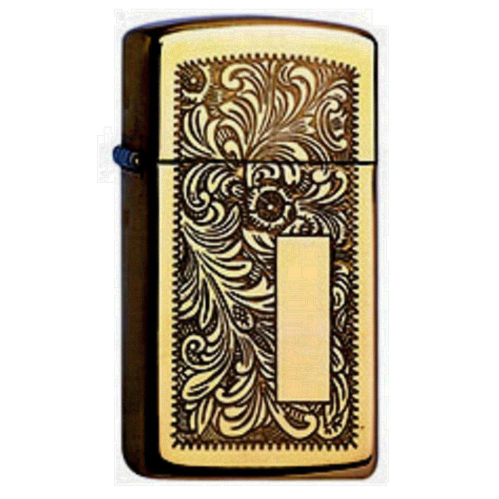 Original Slim Zippo Lighter – Venetian mässing Slim